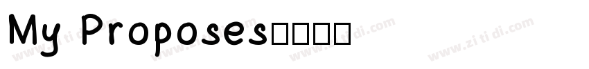 My Proposes字体转换